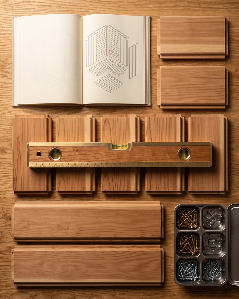 Styled scene for the diy sauna kit comparison